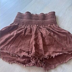 Woman’s XS Rewash High-Waisted rust colored Shorts